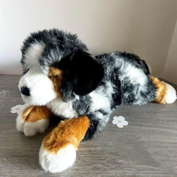 Maizie 18" DLUX Australian Shepherd Dog Plush Stuffed Animal Douglas Cuddle Toy - Picture 1 of 7